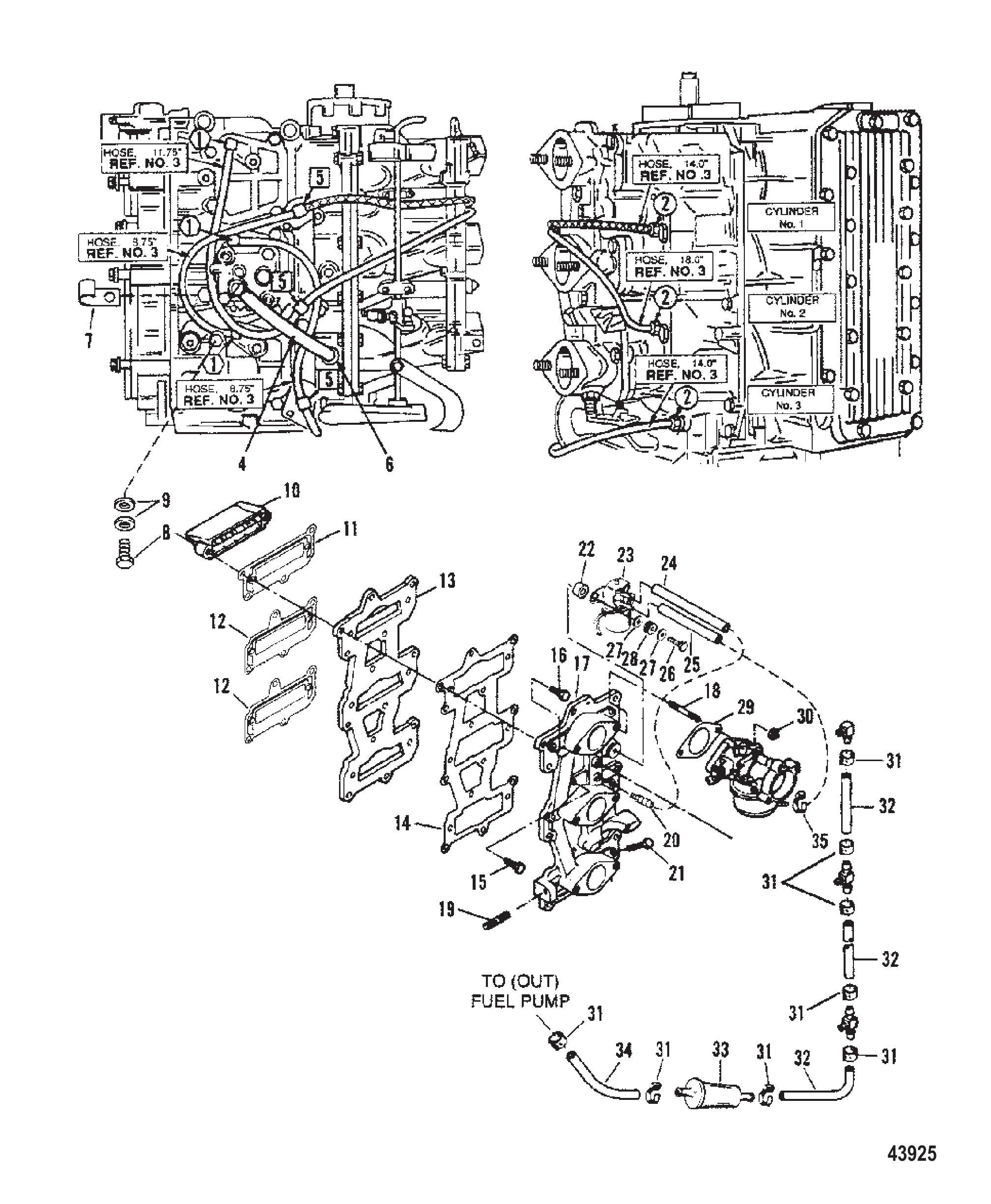 Reed Plate and Recirculation System 0E065372 Thru 0E093699