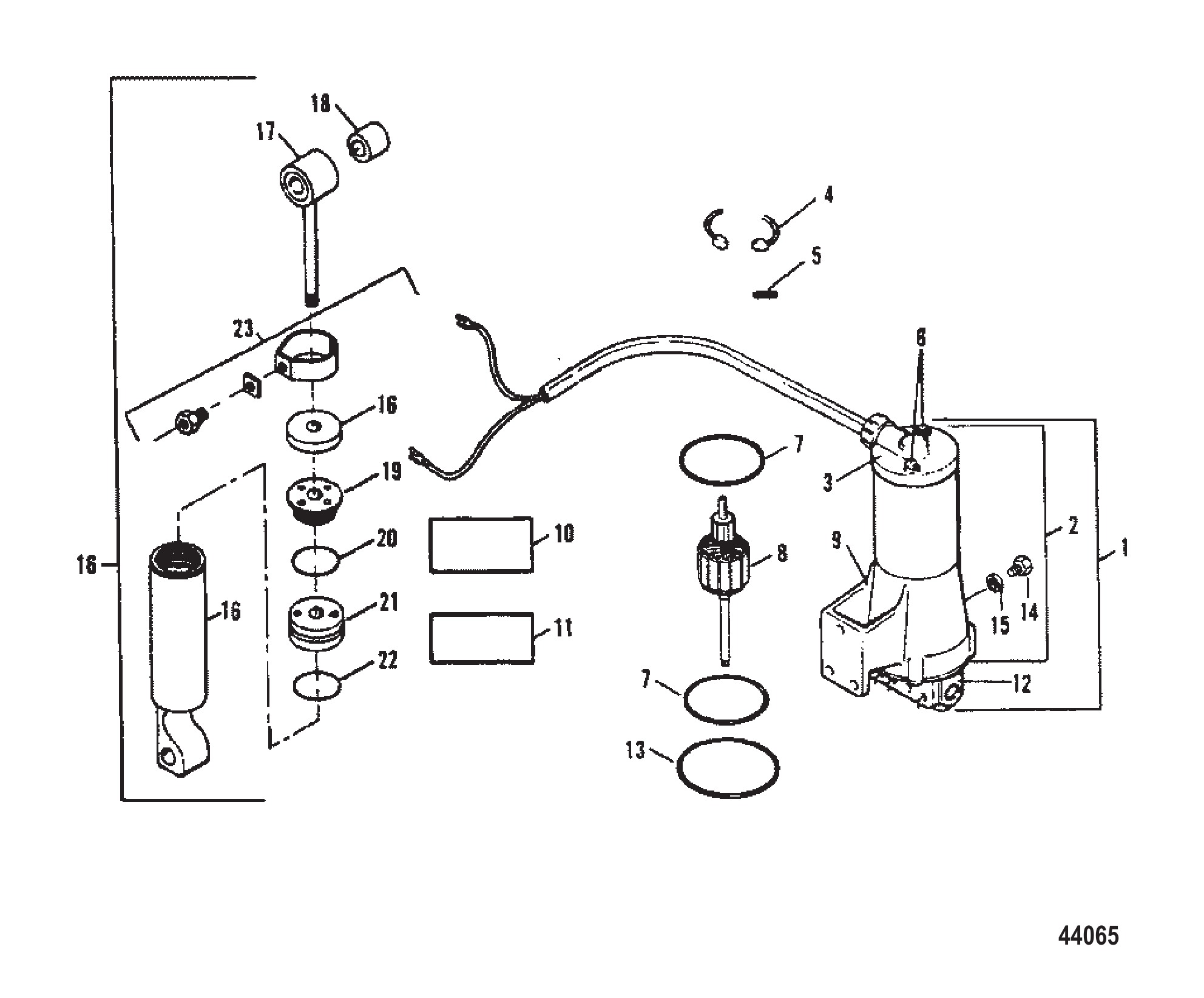 Tilt Cylinder / Motor / Pump (Design I)