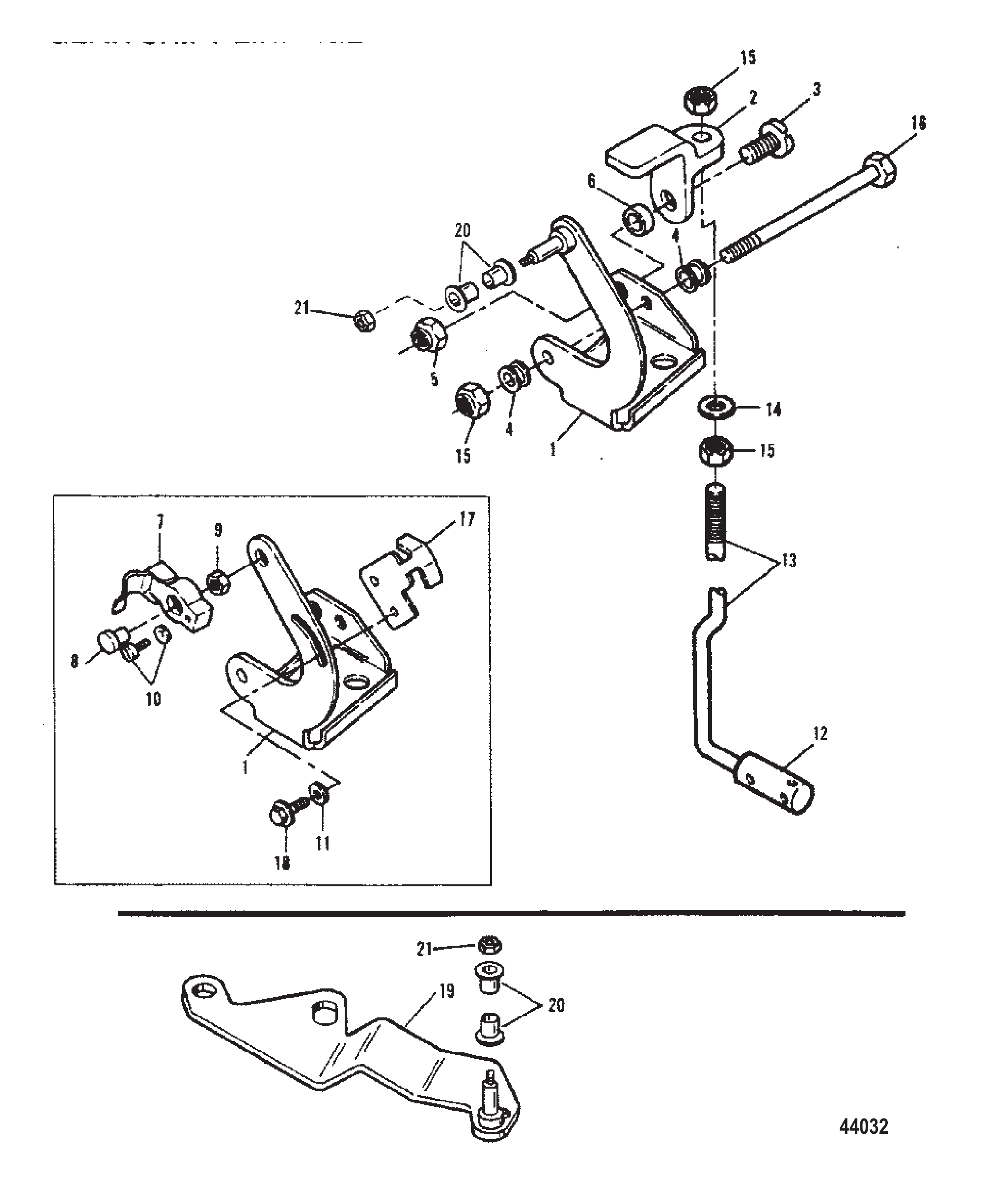 Gear Shift Linkage (Serial No. 0E009500 Thru 0E093699)