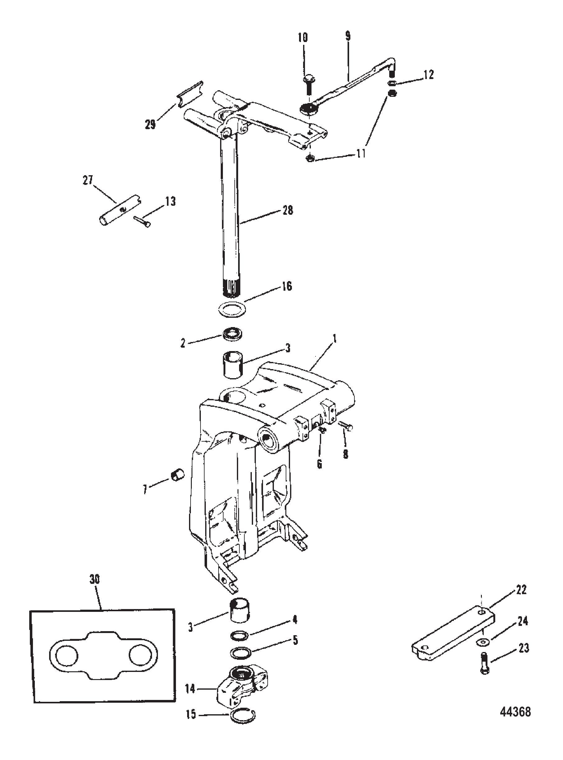 Swivel Bracket And Steering Arm