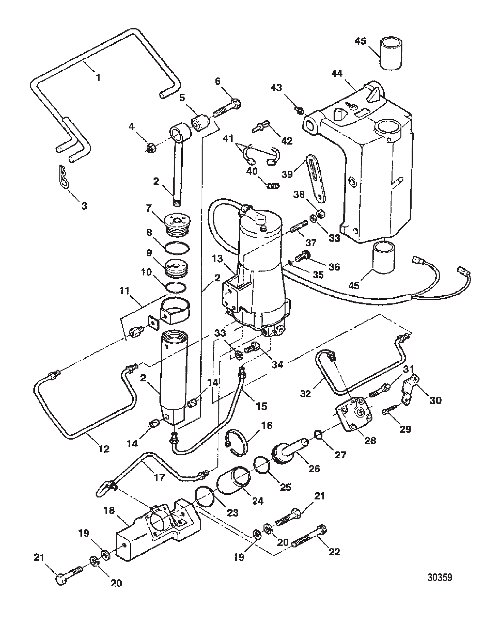 TRIM & TILT ASSEMBLY (F5H219)