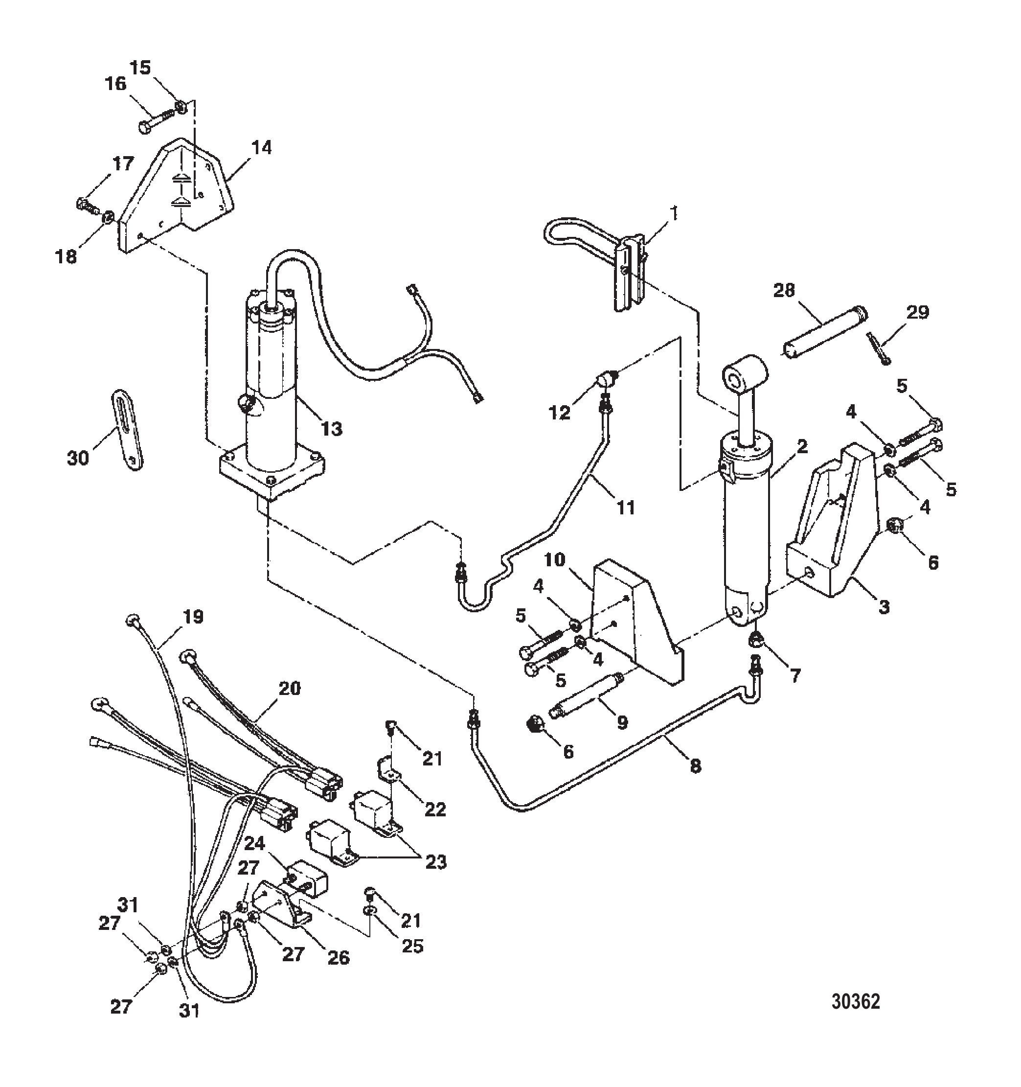 TRIM & TILT ASSEMBLY (F5H264)