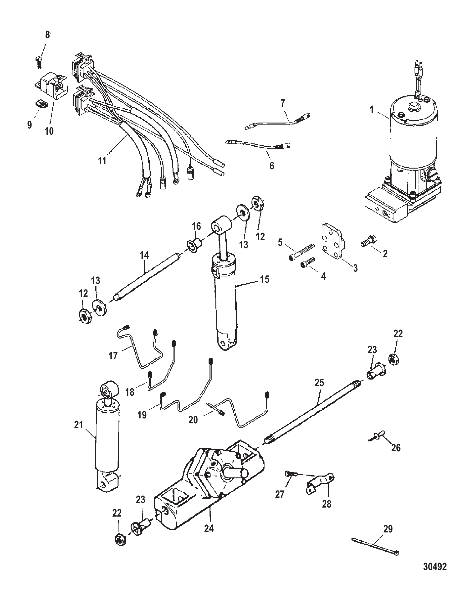 TRIM & TILT ASSEMBLY (819762A12)