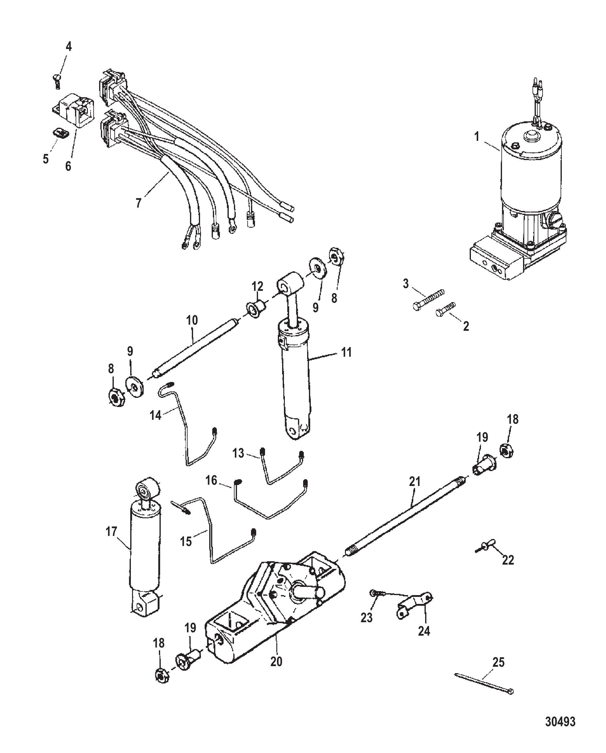 TRIM & TILT ASSEMBLY (819762A15)