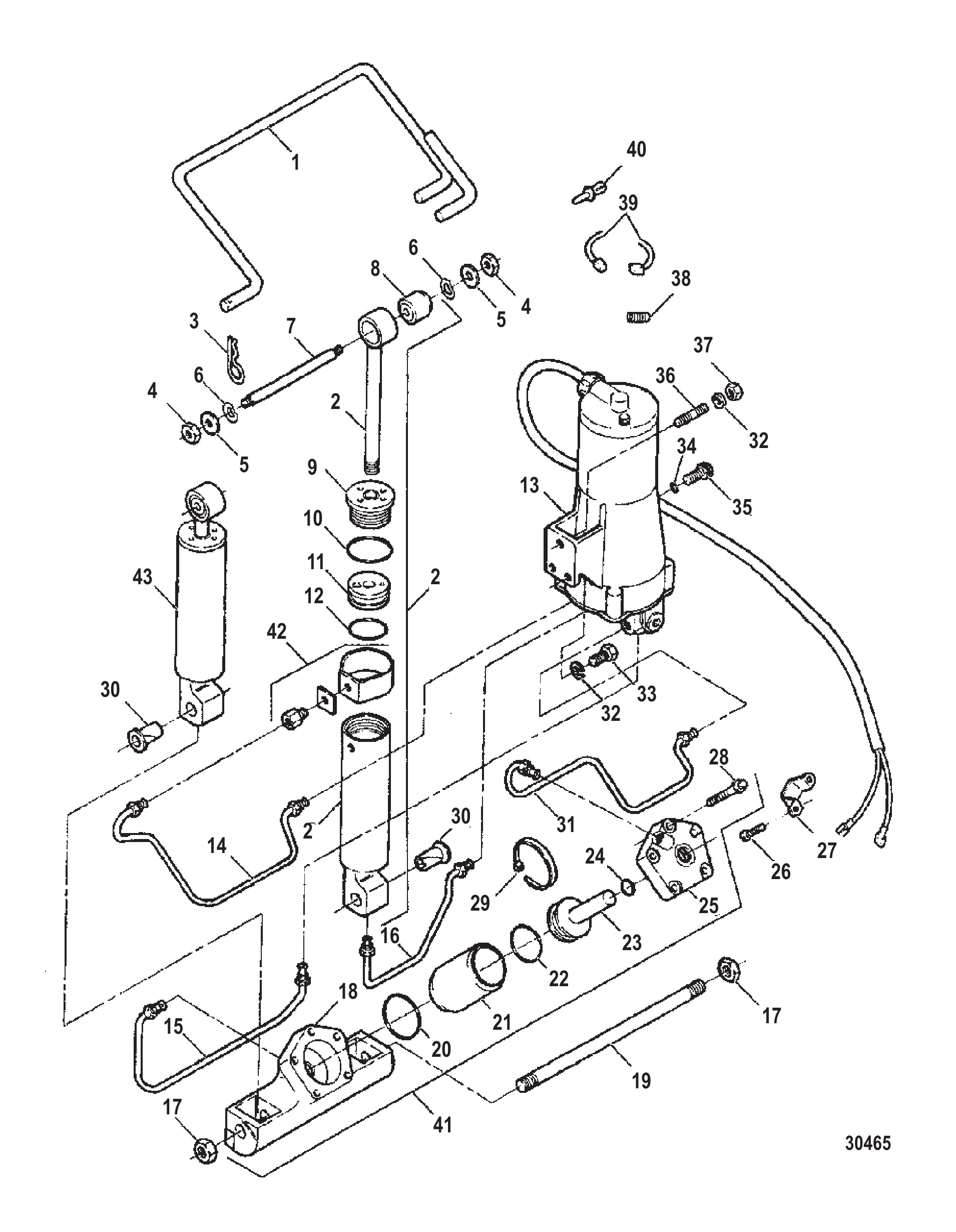 TRIM & TILT ASSEMBLY (F5H149-1)