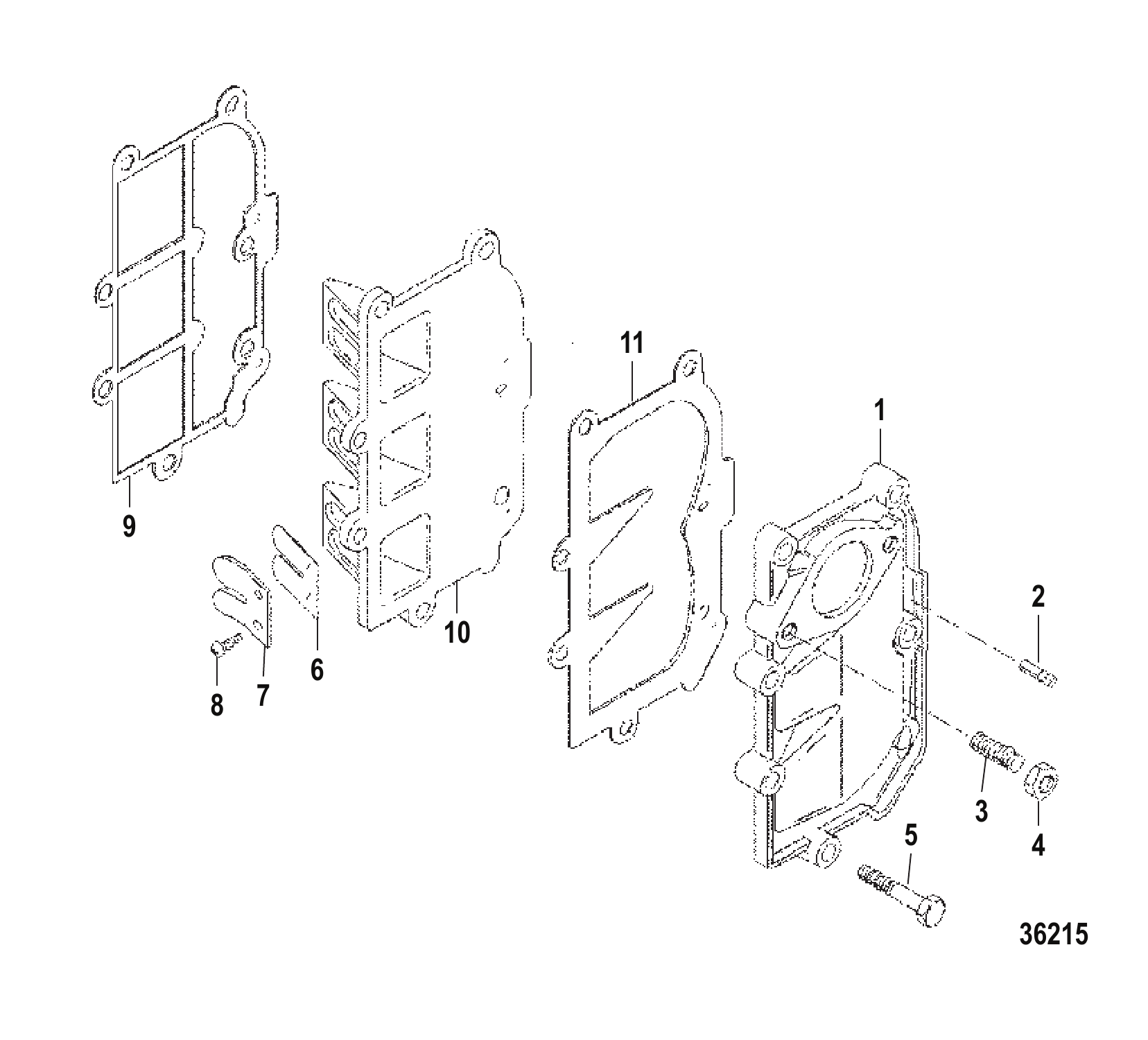 Reed Plate/Manifold Assembly
