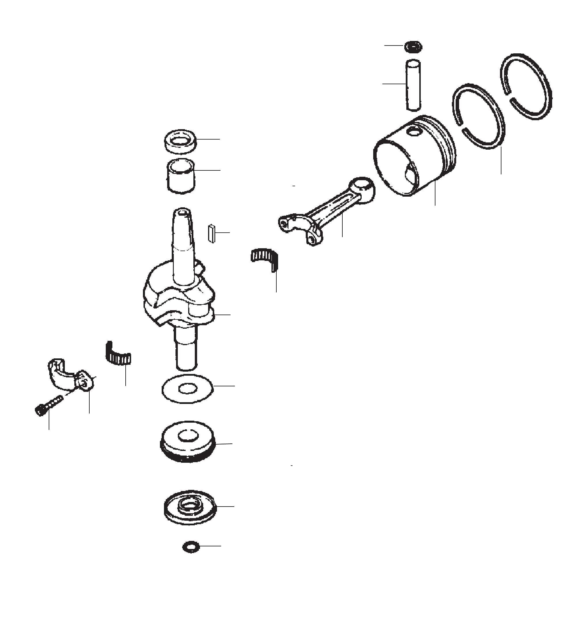 CRANKSHAFT AND PISTON