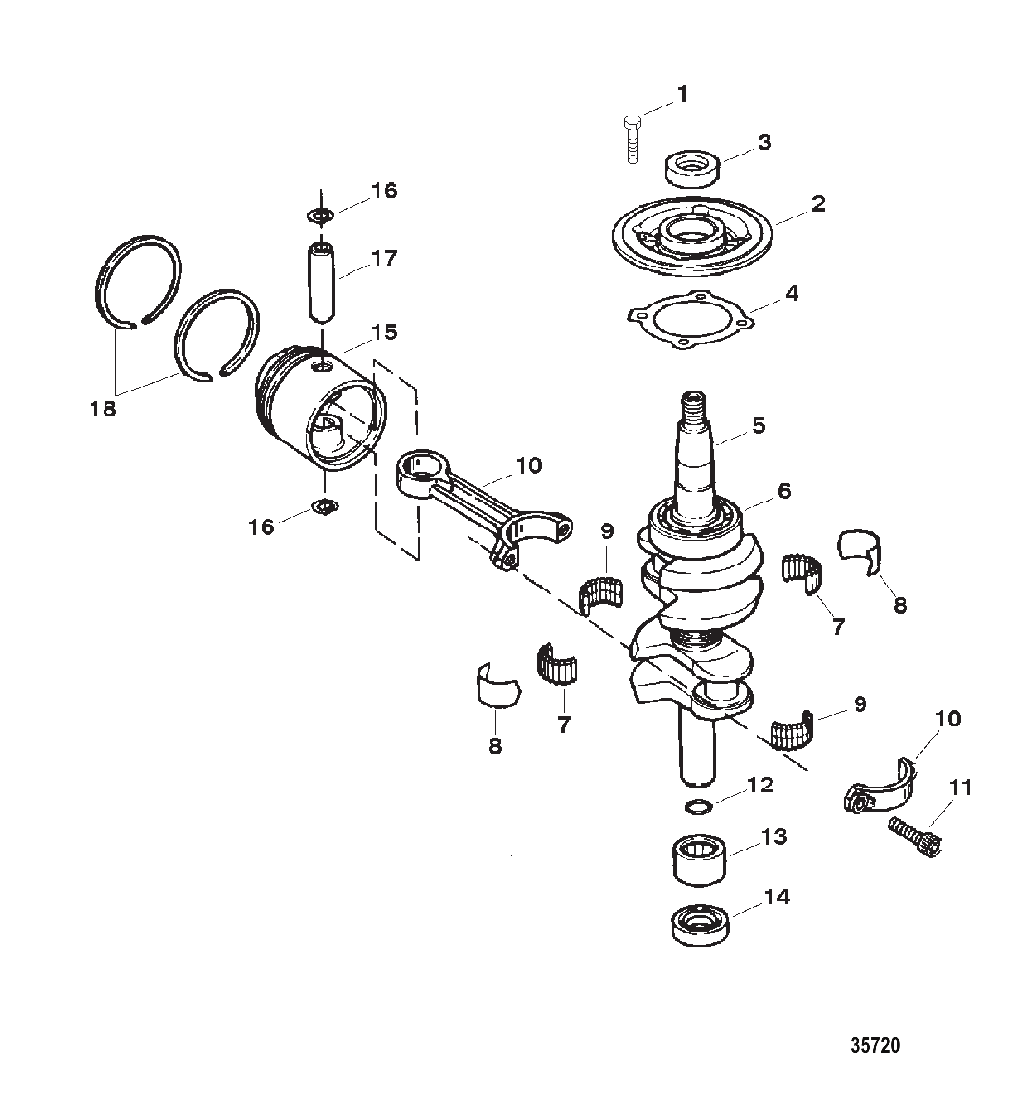 曲轴与活塞 CRANKSHAFT AND PISTON