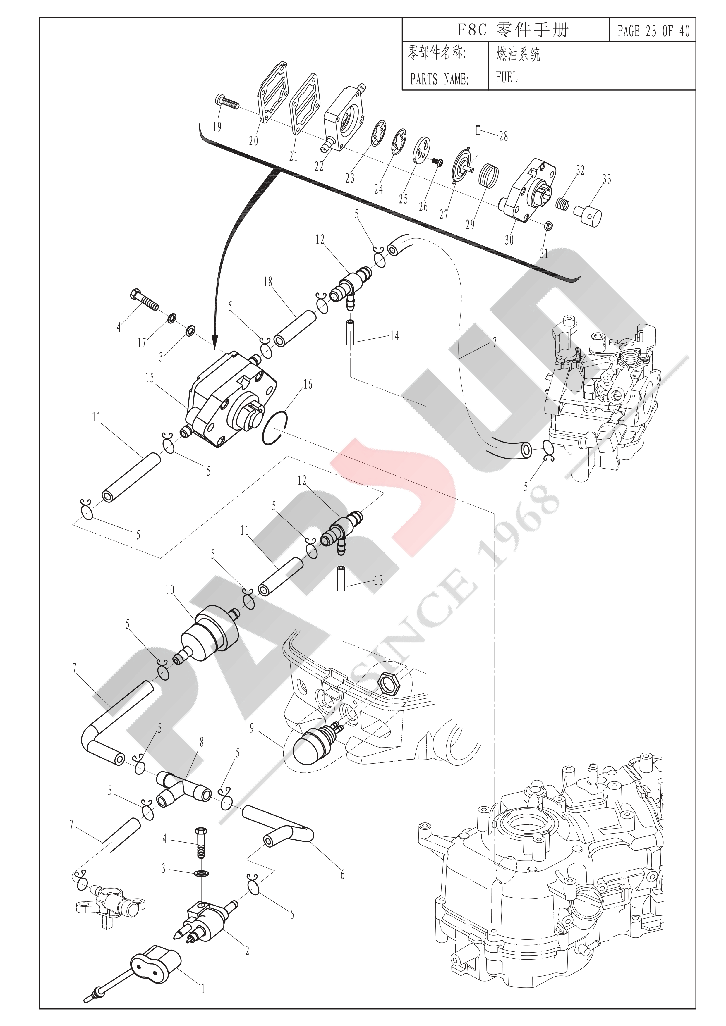 燃油系统 FUEL 爆炸图