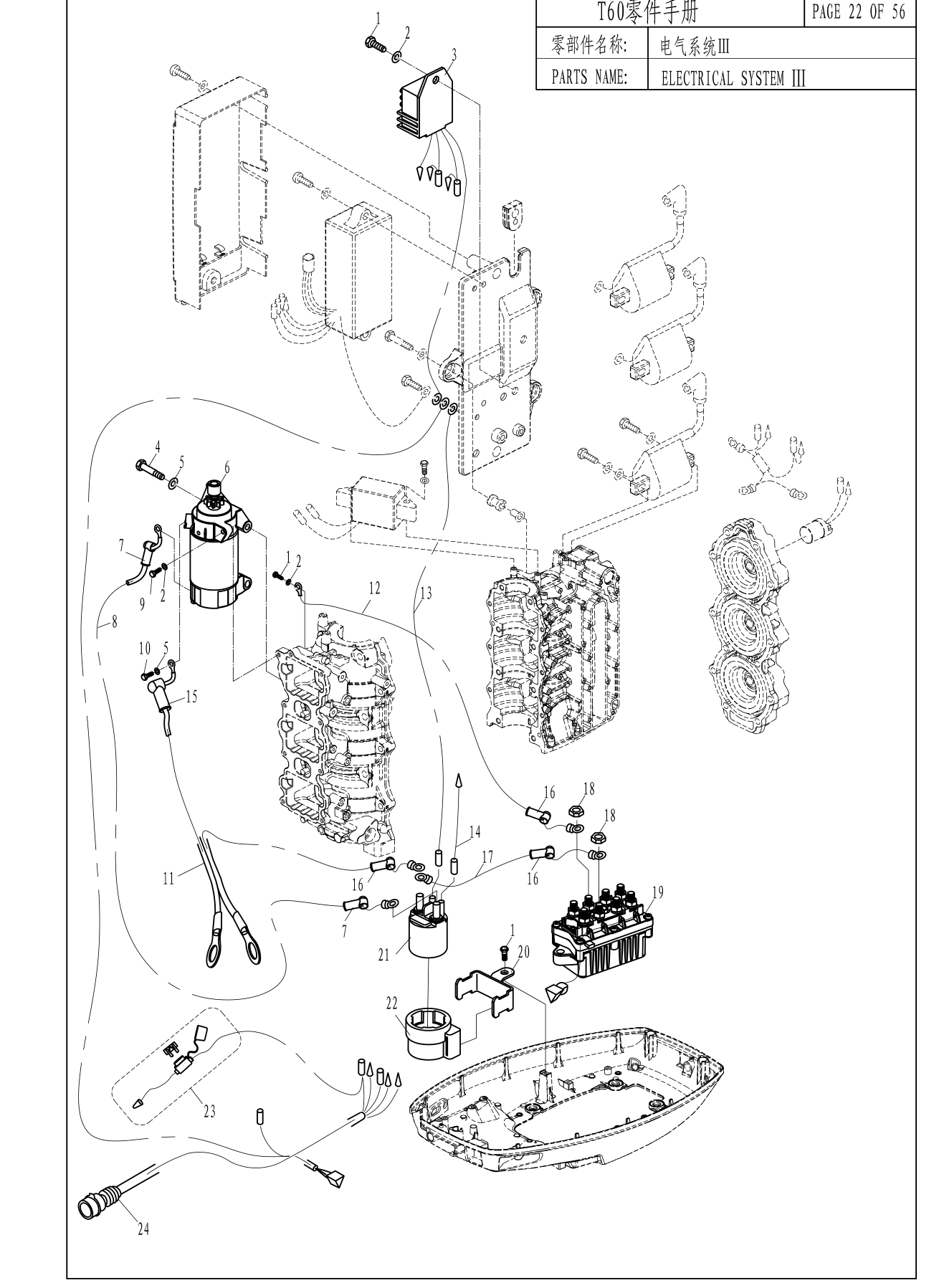 电气系统Ⅲ ELECTRICAL SYSTEM Ⅲ 爆炸图