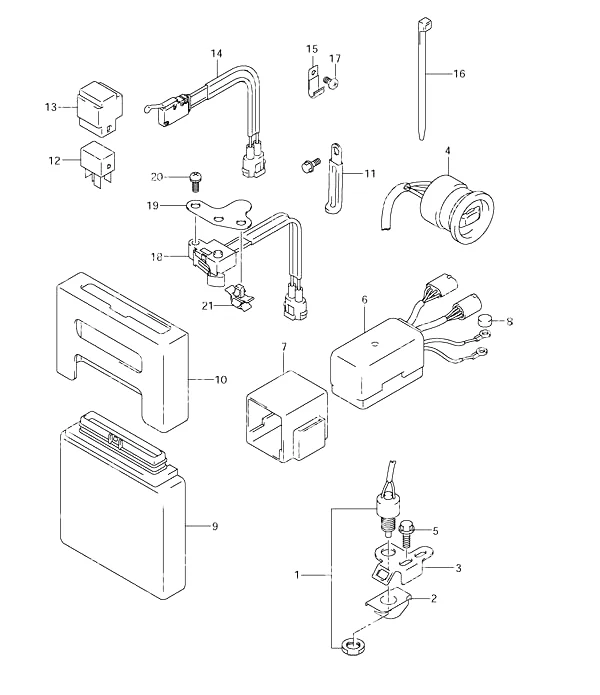 动力升降倾斜开关发动机控制单元 PTT Switch Engine Control Unit