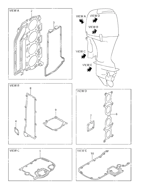选配: 衬垫套装 Opt: Gasket Set