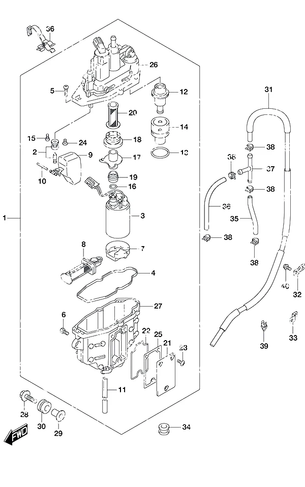 燃油蒸汽分离器 Fuel Vapor Separator