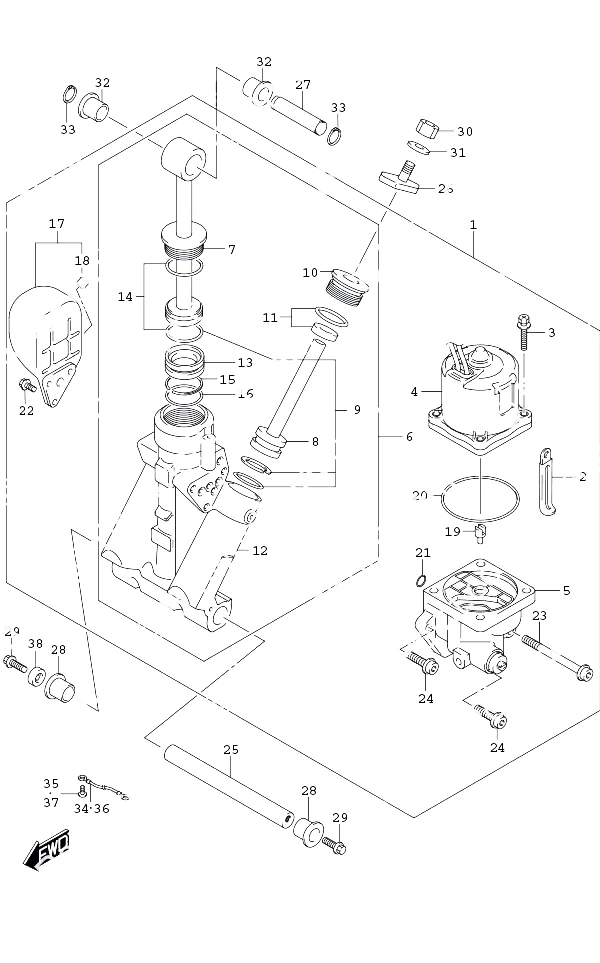 升降油缸 Trim Cylinder
