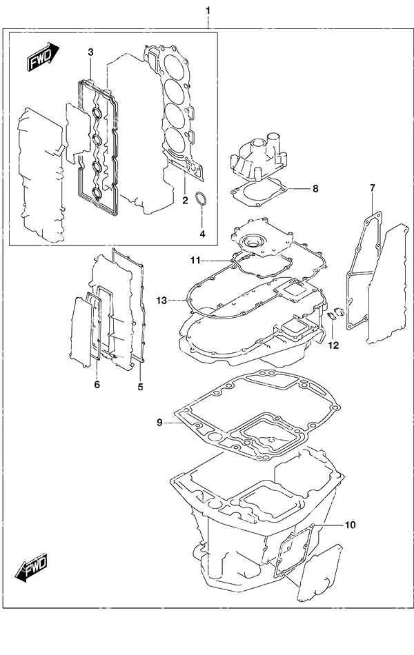 选配: 衬垫套装 Opt: Gasket Set