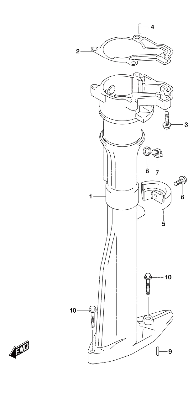Drive Shaft Housingw/Transom (S)