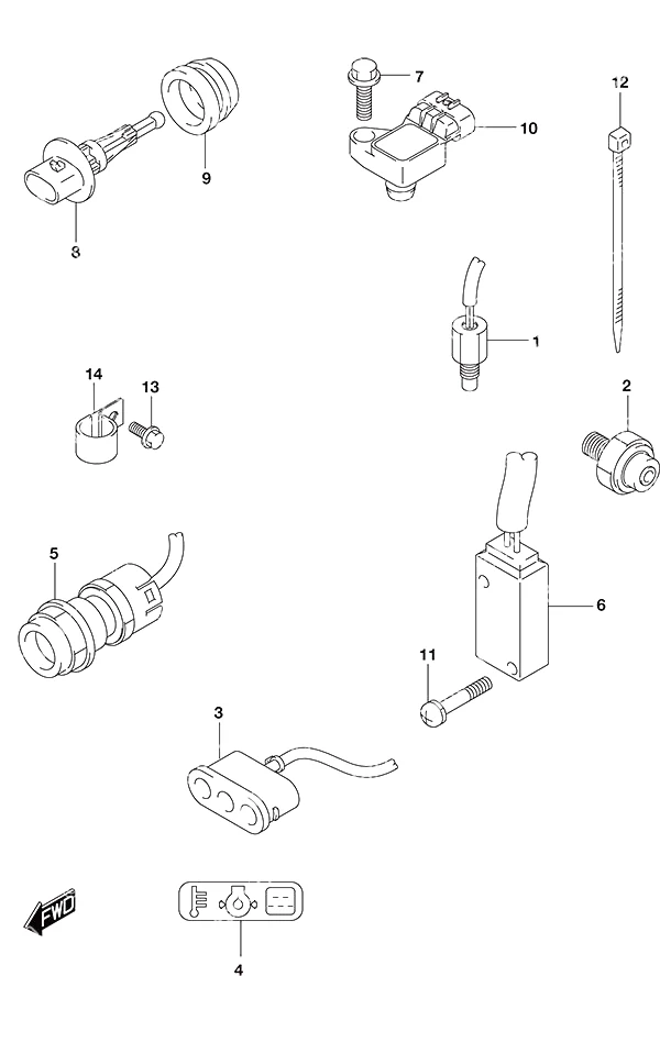 Sensor/SwitchTiller Handle w/Power Tilt
