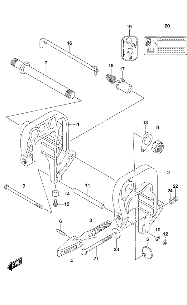 Clamp BracketNon-Remote Control