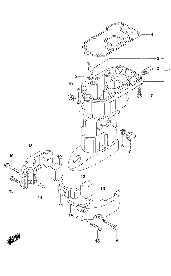 Drive Shaft HousingNon-Remote Control