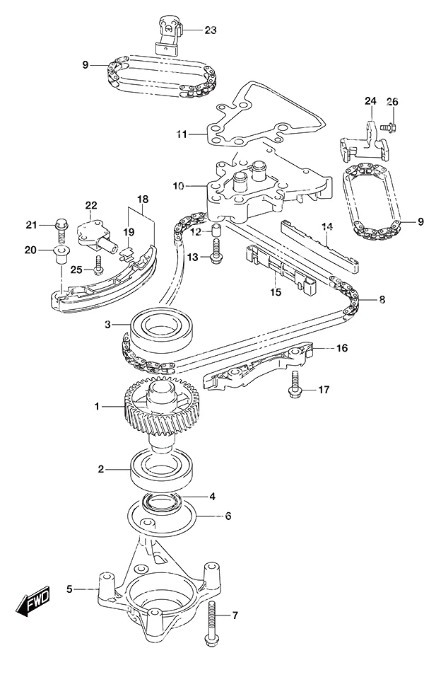 正时链条SS型号 Timing Chain SS Model