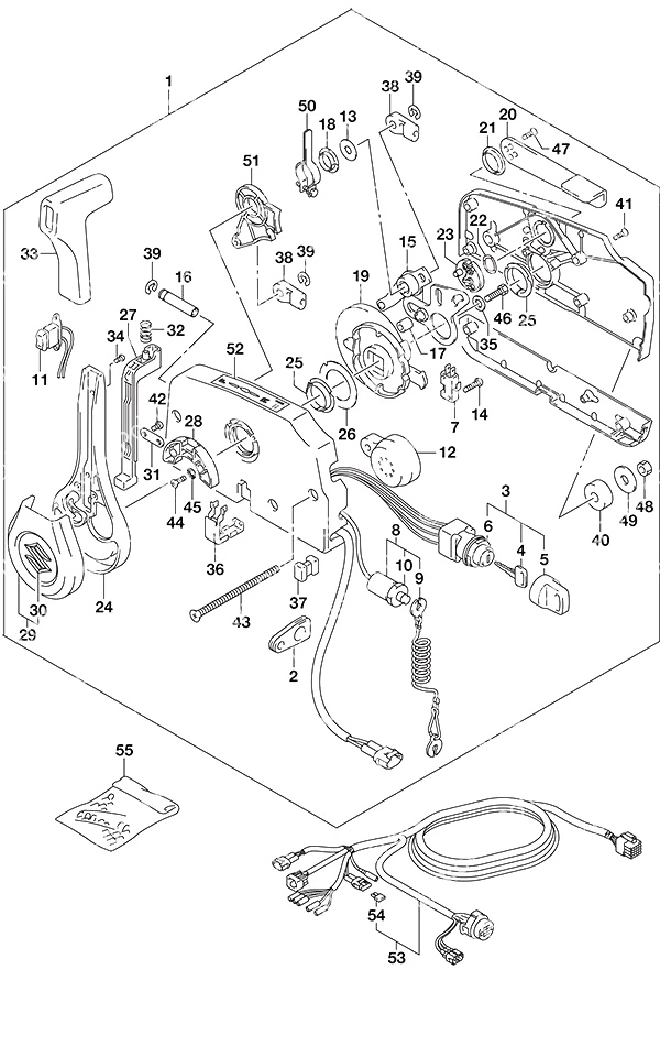 Opt: Remote ControlTiller Handle w/Power Tilt
