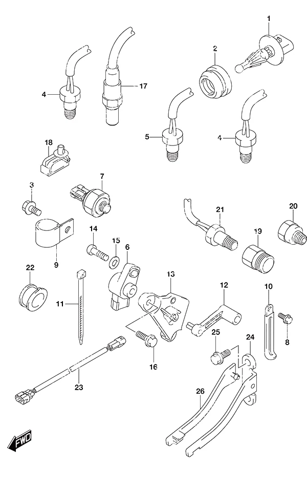 带艉板传感器(L) Sensor w/Transom (L)