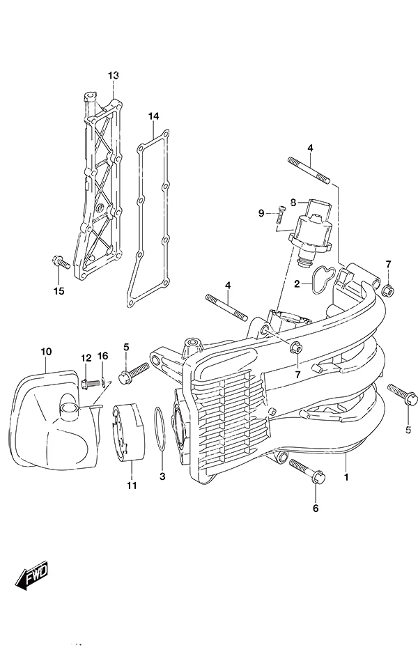 Intake Manifold/Silencer/Exhaust Cover