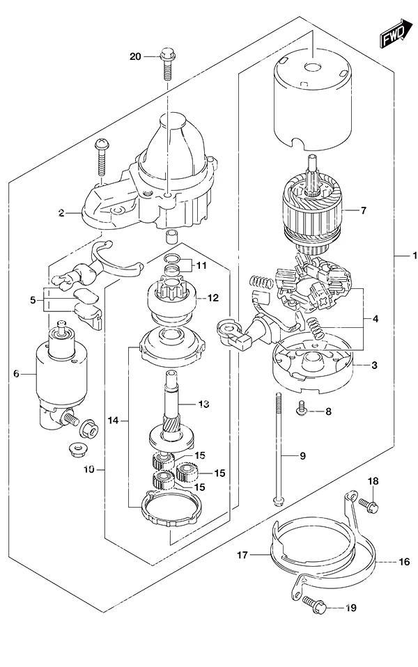 启动马达 Starting Motor