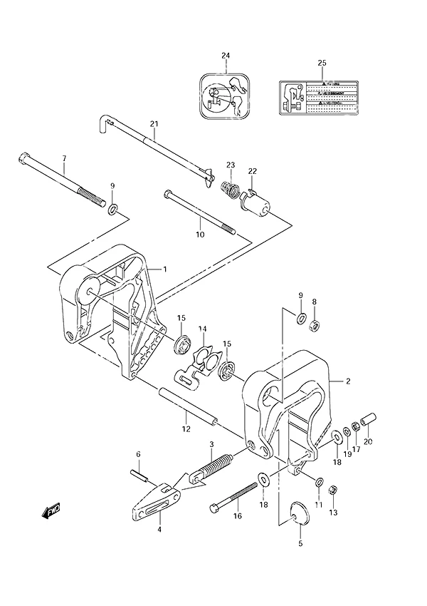 夹具支架(非遥控型) Clamp Bracket Non-Remote Control