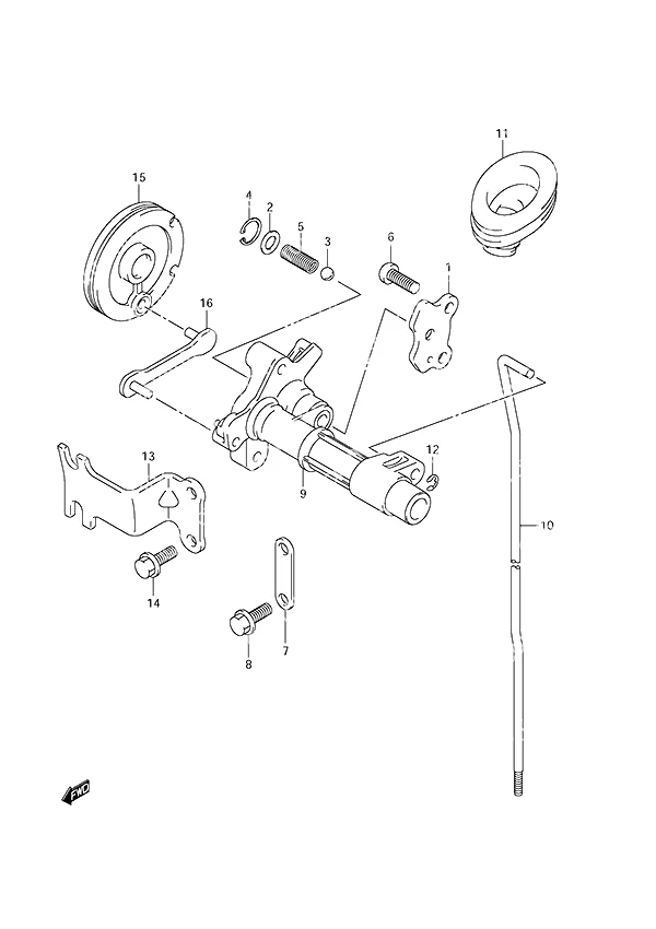 Clutch Rod Non-Remote Control
