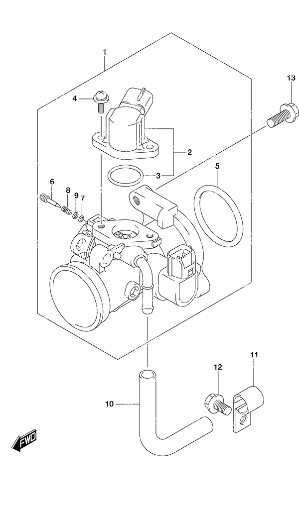 节气门体非遥控型 Throttle Body Non-Remote Control