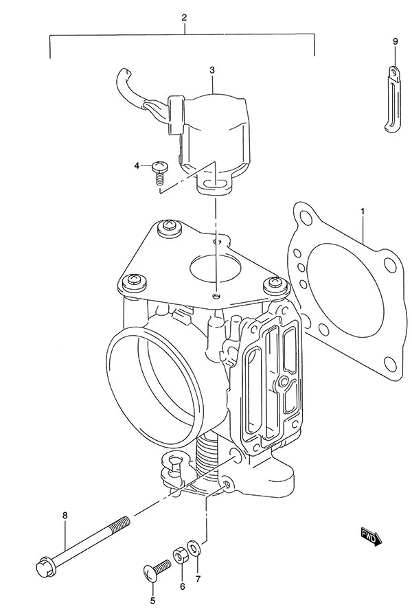 Throttle Body(DT115S - 1996 to 2001)