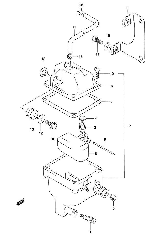 Fuel Vapor Separator(DT115S - 1996 to 2001)
