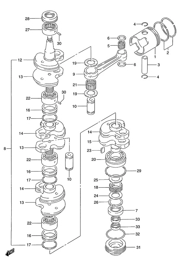 Crankshaft(1986 to 1995)