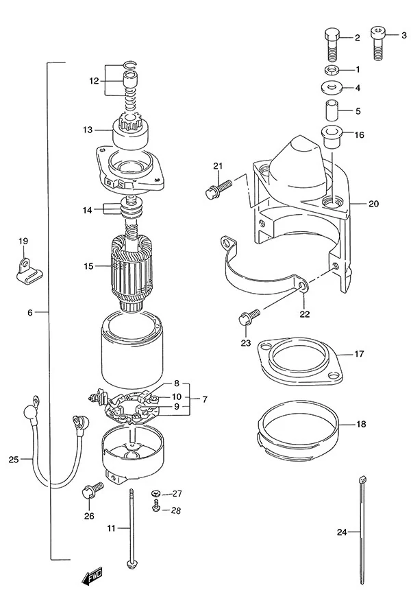 Starting Motor(1986 to 1999)