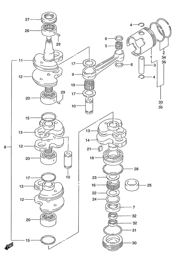 Crankshaft(1996 to 2001)