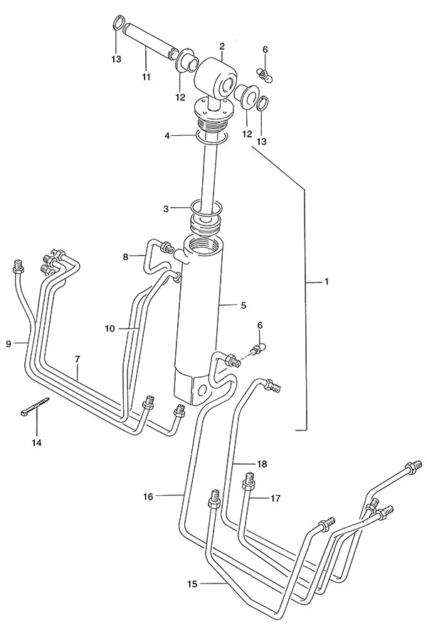 Tilt Cylinder(1986 to 1995)