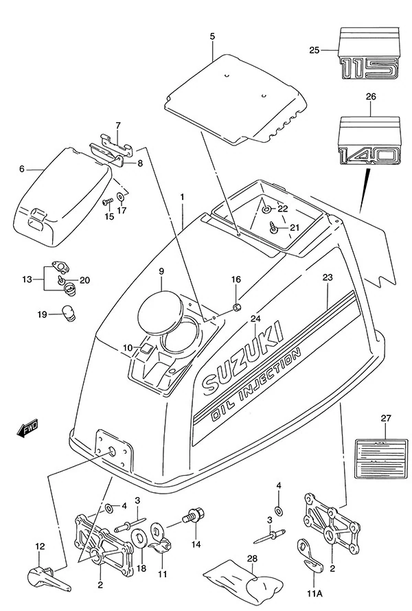 Engine Cover(1995 to 1997)