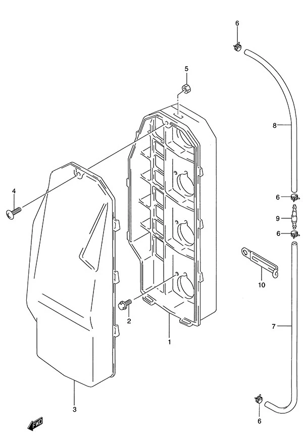 Silencer Case(S/N 231515 to 1997)