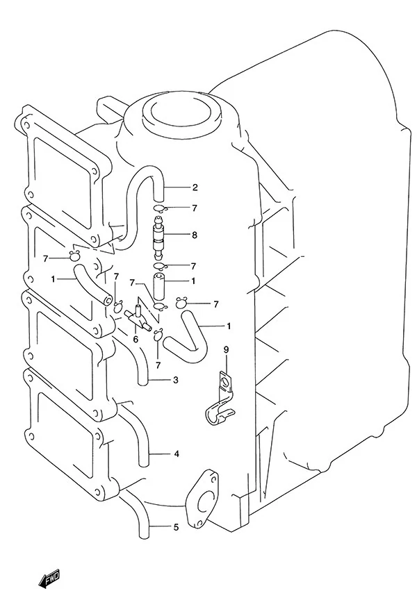 Lubrication Hose(DT115S - 1996)