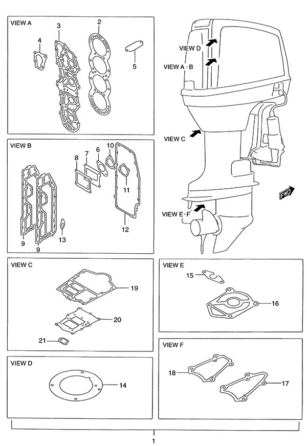选配: 衬垫套装 Opt: Gasket Set