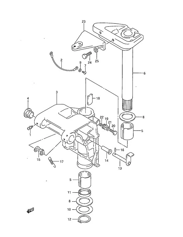 Swivel Bracket(DT40TC 1994 to 1995)