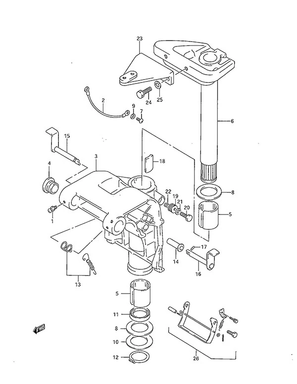 Swivel Bracket(DT40TC 1996 to 1998)