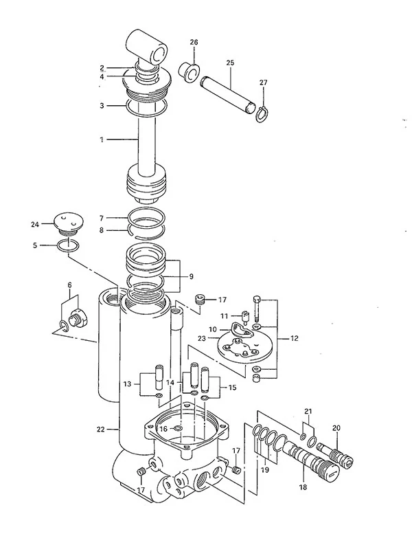 Power Trim & Tilt(DT40TC 1994 to 1998)