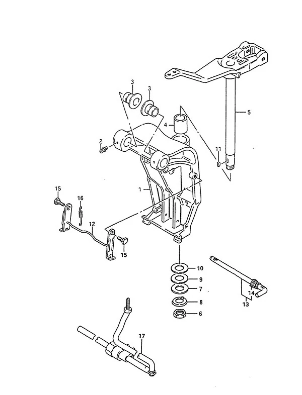 旋转支架(1988-1994款) Swivel Bracket(1988 to 1994)