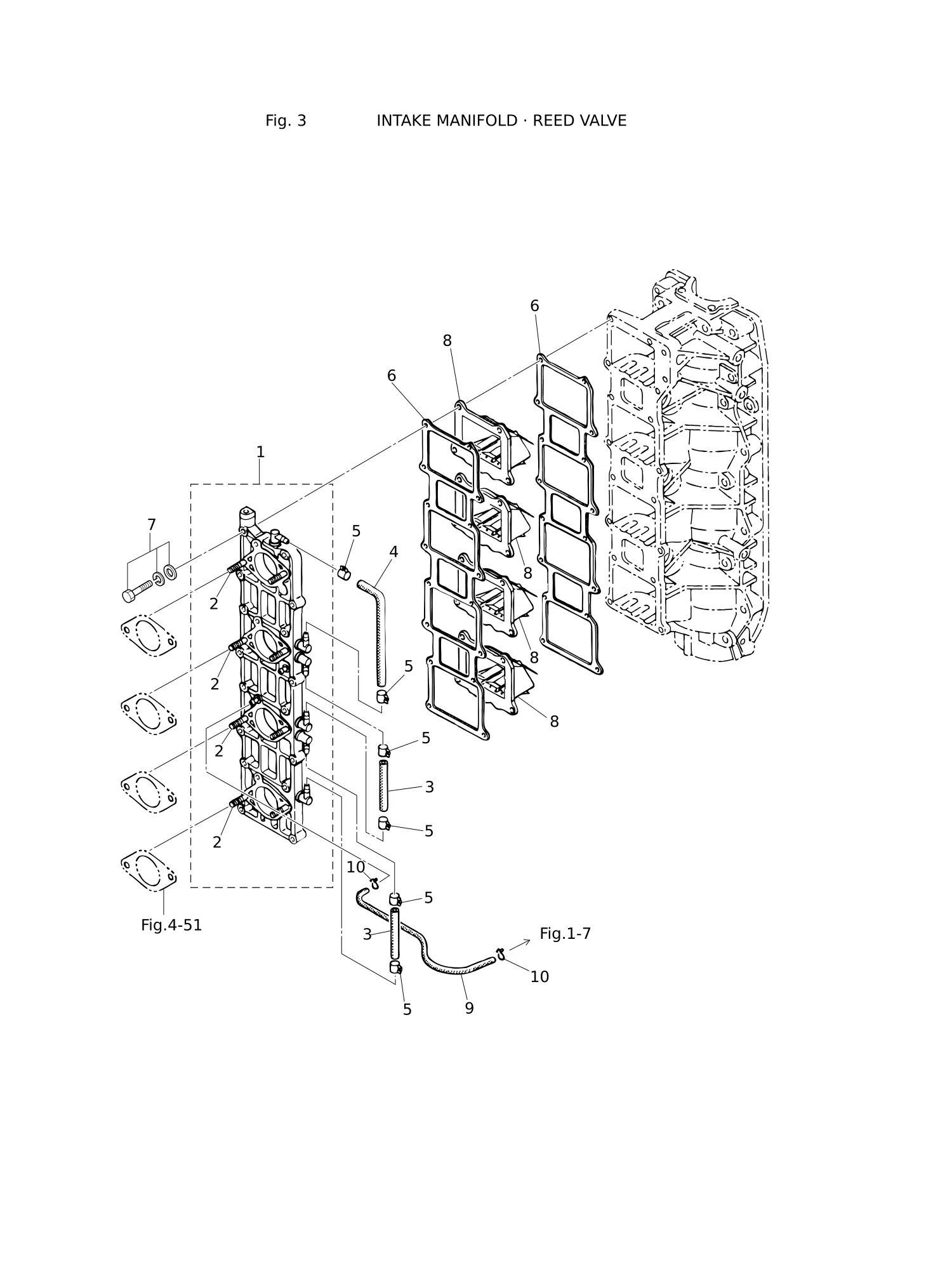 INTAKE MANIFOLD · REED VALVE