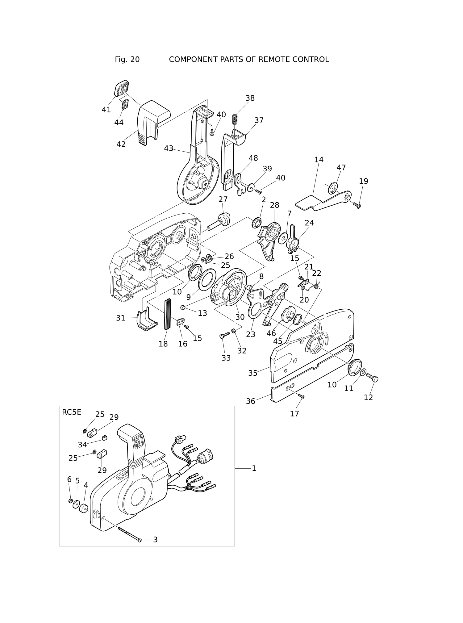 COMPONENT PARTS OF REMOTE CONTROL