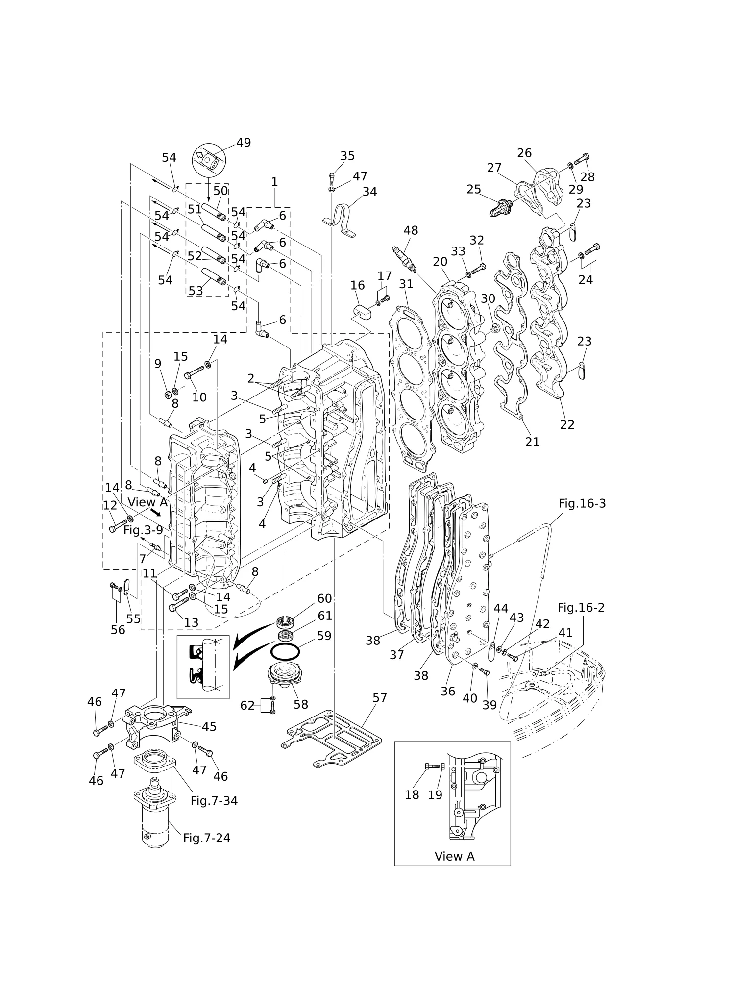 CYLINDER · CRANK CASE