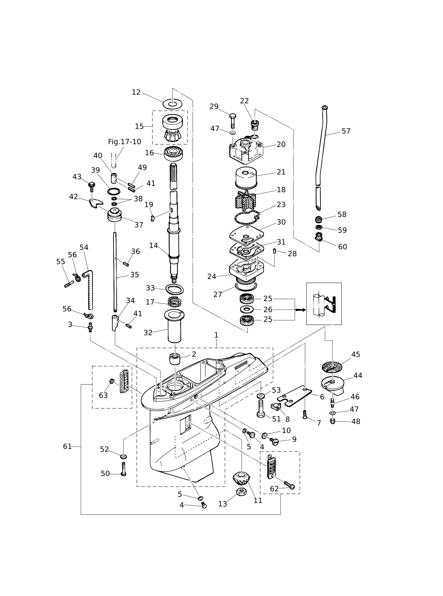 GEAR CASE (DRIVE SHAFT)