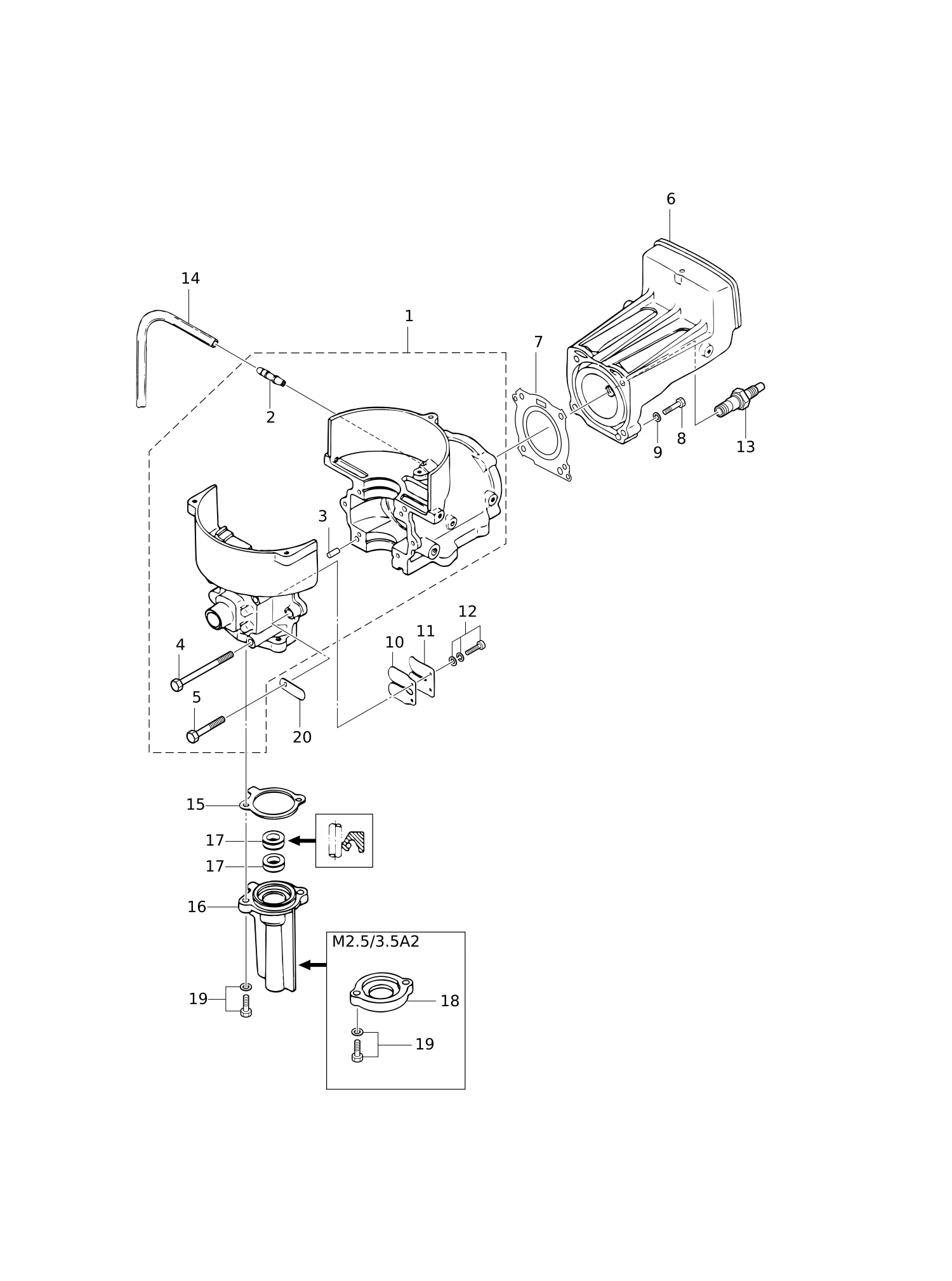 CYLINDER · CRANK CASE